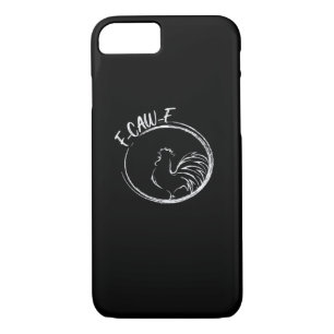 F-Caw-F Funny Wordplay Quote Retro Style iPhone 8/7 Case