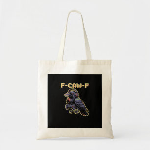 F-Caw-F Gaming Raven With Headphones - Edgy Stream Tote Bag