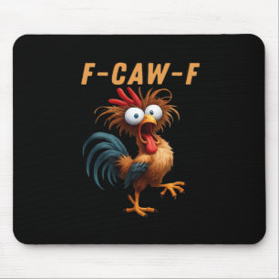 F-Caw-F Gothic Crow Humour Funny Vintage Style Mouse Mat