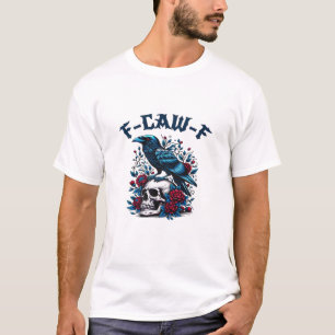 F-Caw-F Gothic Crow Raven Skull Classic T-Shirt