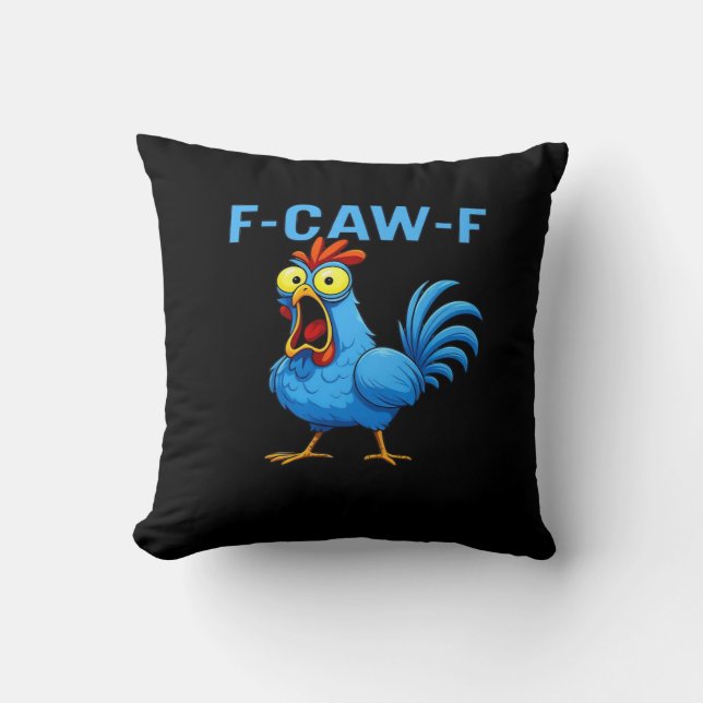 F-Caw-F Graphic Gear Creative Design Cushion (Front)