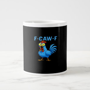 F-Caw-F Graphic Gear Creative Design Large Coffee Mug