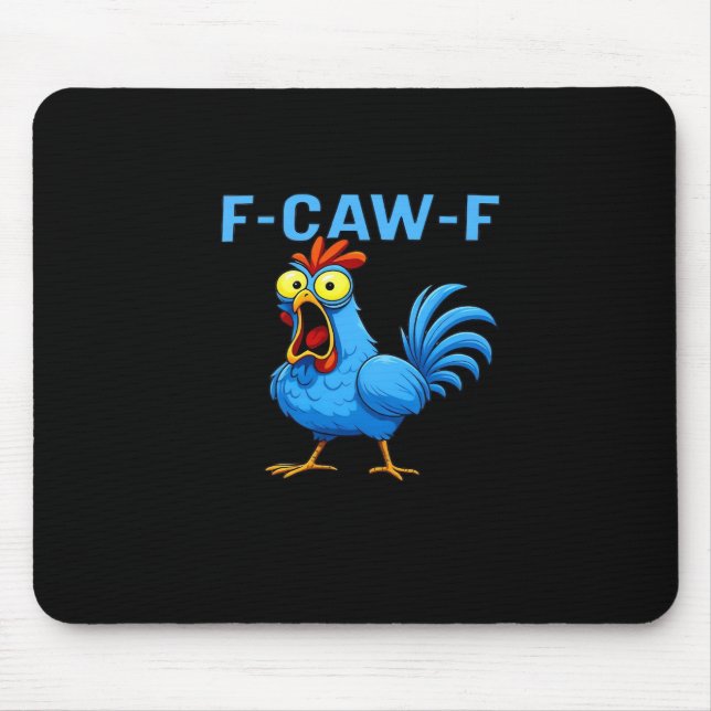 F-Caw-F Graphic Gear Creative Design Mouse Mat (Front)