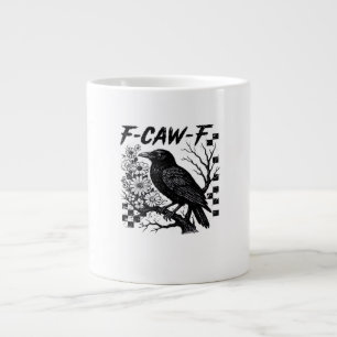 F-Caw-F Halloween Bird Large Coffee Mug