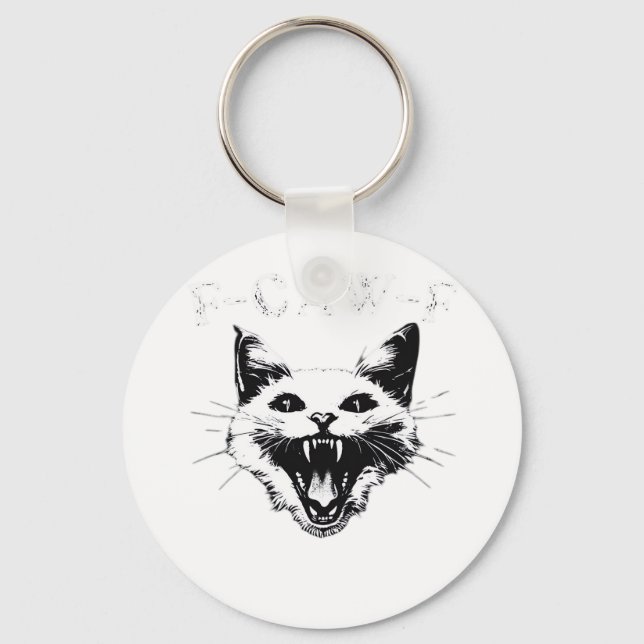F-Caw-F Halloween Lover F-Caw-F Funny Classic Key Ring (Front)