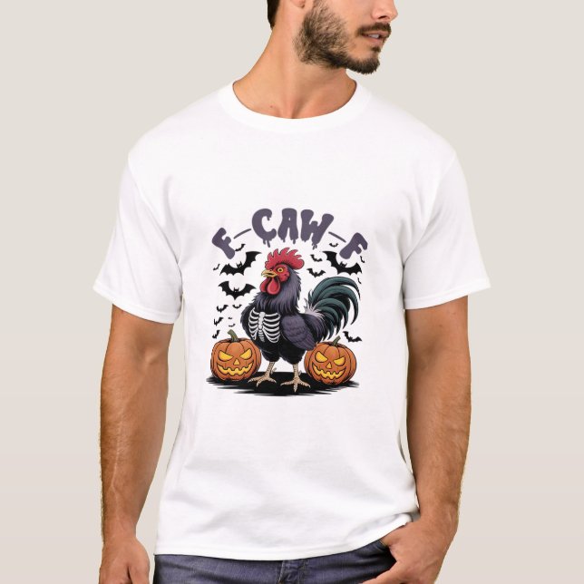 F-Caw-F Humour Crow Funny Gothic T-Shirt (Front)