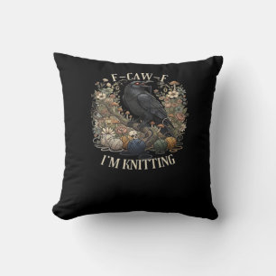 F-Caw-F I'm Knitting Creative Casual Cushion