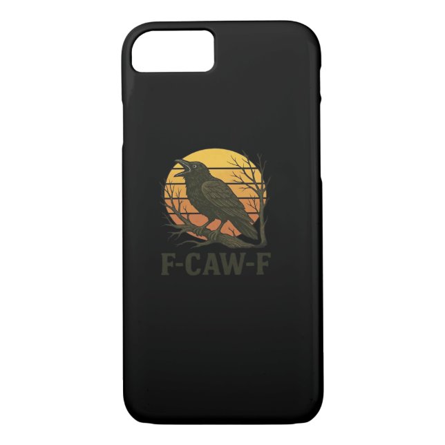 F-Caw-F Minimal Clean Case-Mate iPhone Case (Back)