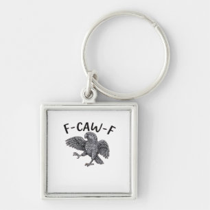 F Caw F Minimal Clean Design Key Ring