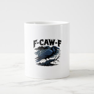F-Caw-F Minimal Clean Design Large Coffee Mug