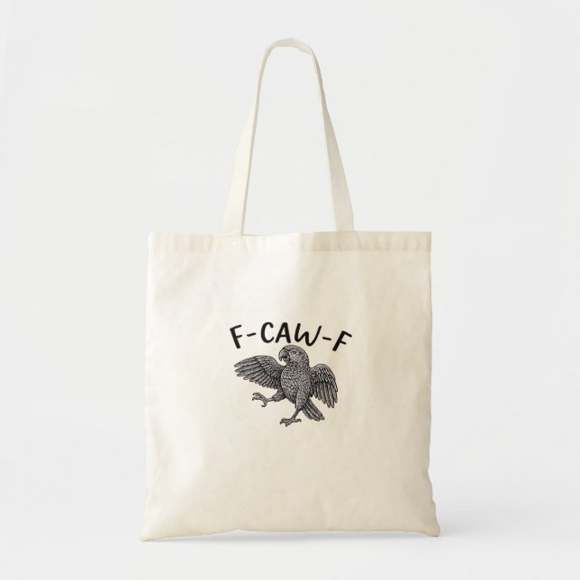 F Caw F Minimal Clean Design Tote Bag (Front)