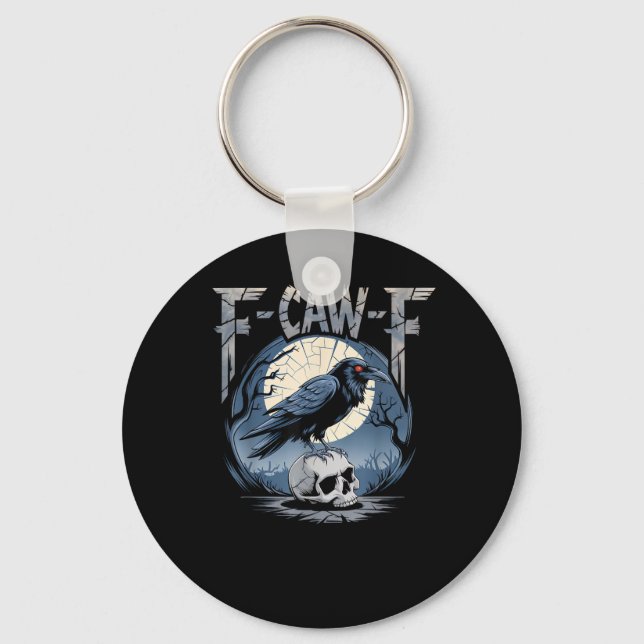 F-Caw-F Minimal Clean Key Ring (Front)
