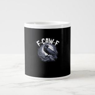 F-Caw-F Minimal Clean Large Coffee Mug
