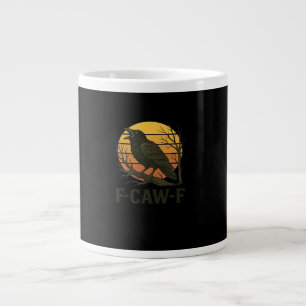 F-Caw-F Minimal Clean Large Coffee Mug