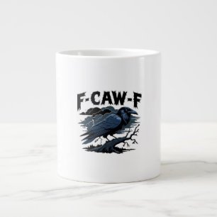F-Caw-F Minimal Clean Large Coffee Mug