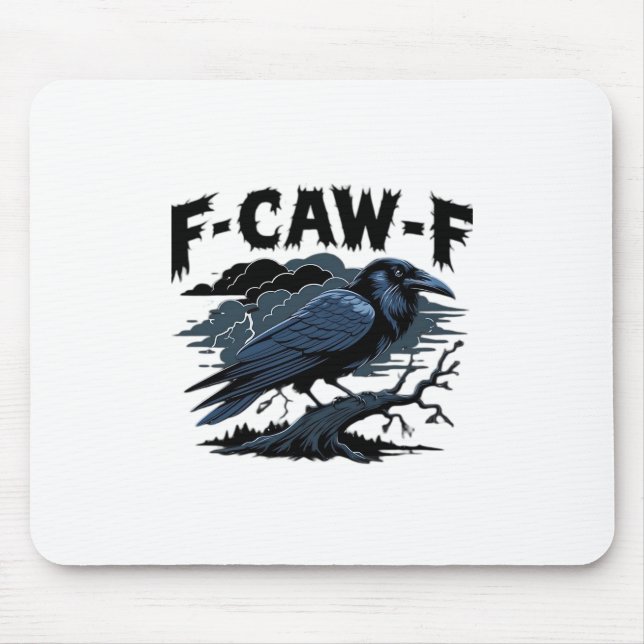 F-Caw-F Minimal Clean Mouse Mat (Front)