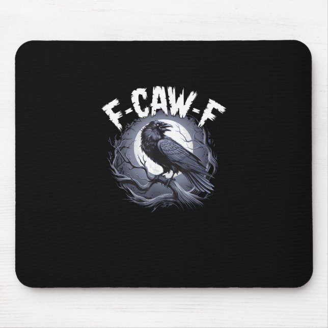 F-Caw-F Minimal Clean Mouse Mat (Front)