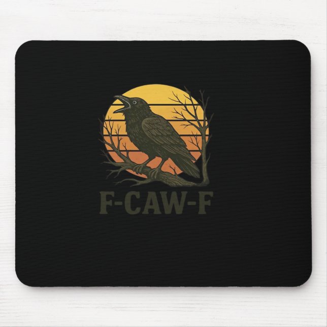 F-Caw-F Minimal Clean Mouse Mat (Front)