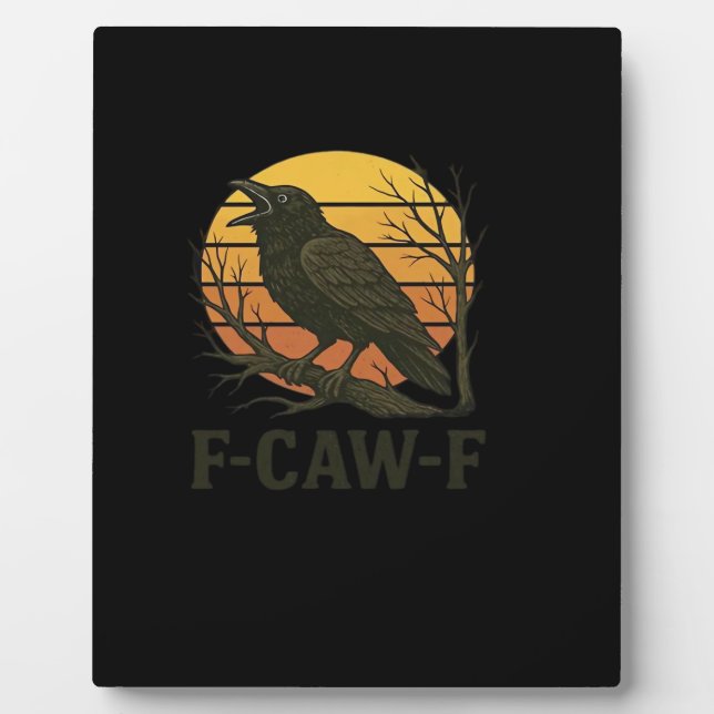 F-Caw-F Minimal Clean Plaque (Front)