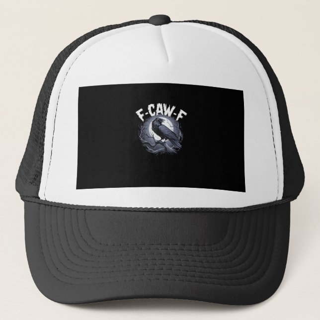 F-Caw-F Minimal Clean Trucker Hat (Front)