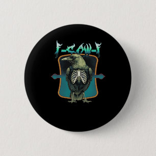 F-Caw-F Minimal Design 6 Cm Round Badge