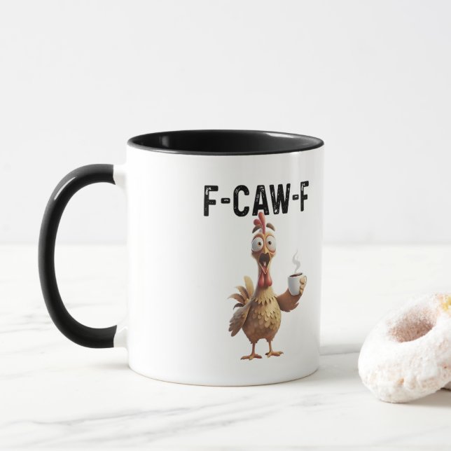 F CAW F  MUG (With Donut)
