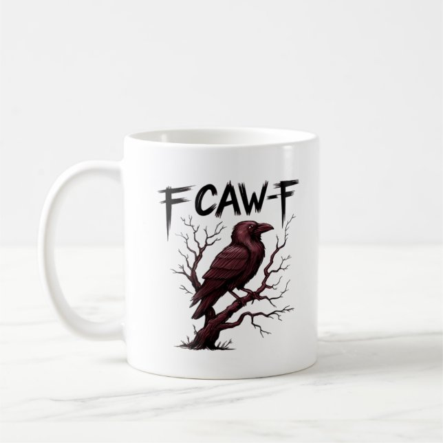 F-Caw-F Raven Classic Coffee Mug (Left)