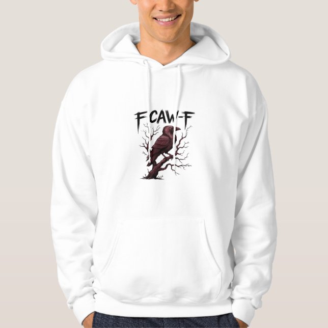 F-Caw-F Raven Classic Hoodie (Front)