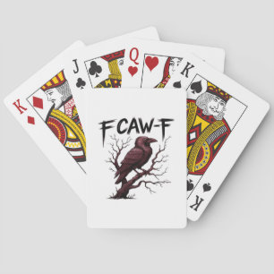F-Caw-F Raven Classic Playing Cards