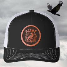 F-CAW-F Raven Funny Floral Wreath Dark Humour