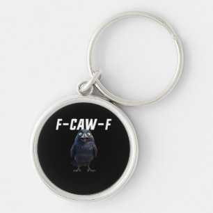 F Caw F Raven Funny Gear Creative Style Key Ring