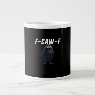 F Caw F Raven Funny Gear Creative Style Large Coffee Mug