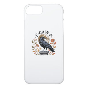 F-Caw-F Raven Moon Gothic Halloween Crow Bird Love iPhone 8/7 Case