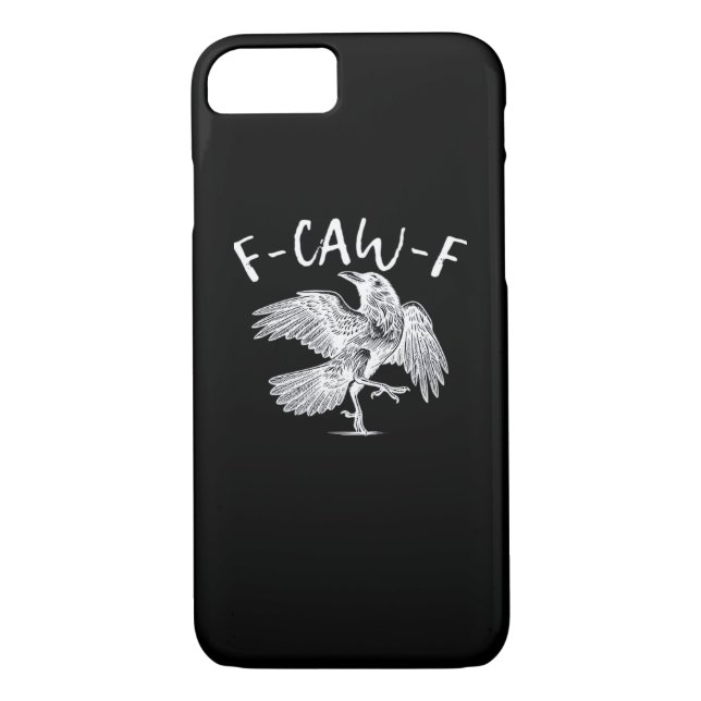F-Caw-F Raven Retro Classic Case-Mate iPhone Case (Back)