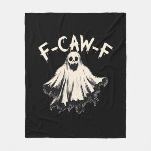 F-Caw-F Raven Retro Classic Fleece Blanket