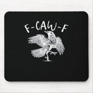 F-Caw-F Raven Retro Classic Mouse Mat