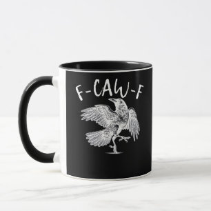 F-Caw-F Raven Vintage Graphic Mug