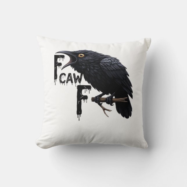F Caw F Retro Classic Cushion (Front)