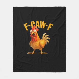 F-Caw-F Retro Classic Fleece Blanket