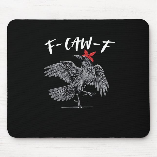 F-Caw-F Retro Classic Mouse Mat (Front)