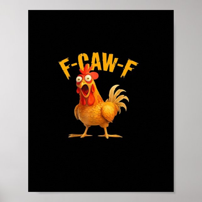 F-Caw-F Retro Classic Poster (Front)