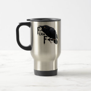 F Caw F Retro Classic Travel Mug