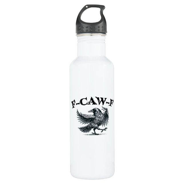 F-Caw-F Retro Style 710 Ml Water Bottle (Front)