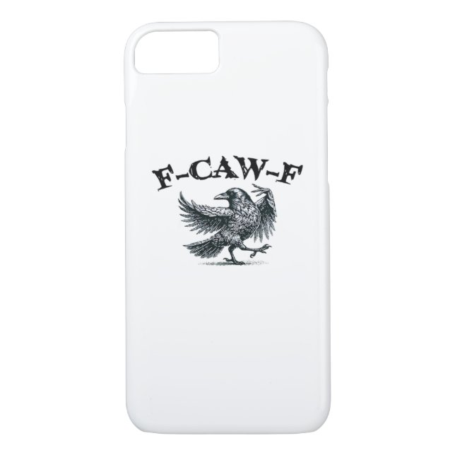 F-Caw-F Retro Style Case-Mate iPhone Case (Back)