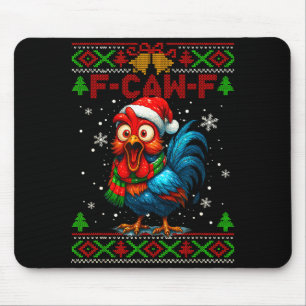 F Caw F Rooster Funny Bird Fcawf Chicken Whisperer Mouse Mat