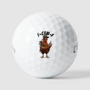 F Caw F Rooster Golf Balls - Funny Callaway