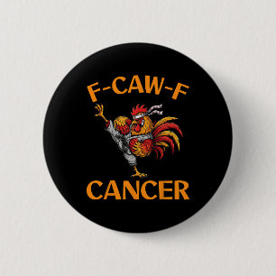 F-caw-f Rooster Meme Funny Chicken Humour Joke Fca 6 Cm Round Badge