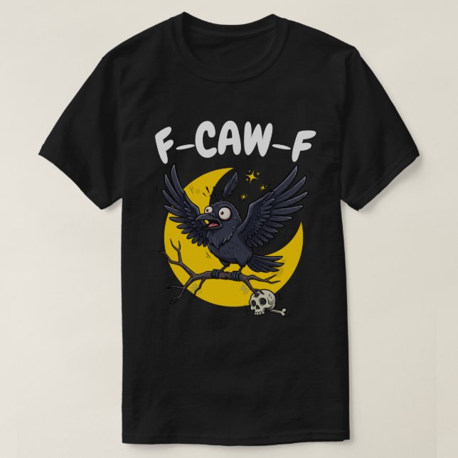 F-CAW-F Scared Crow - Spooky Moon  T-Shirt (Design Front)