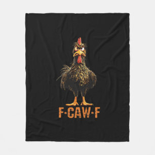F-Caw-F Simple Clean Fleece Blanket