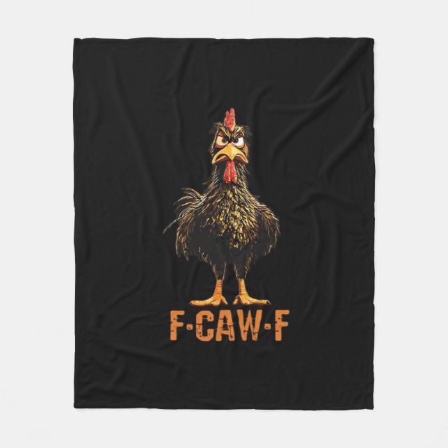 F-Caw-F Simple Clean Fleece Blanket (Front)